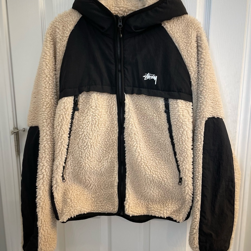 Stussy Sherpa Jacket Large rare Nike air Jordan supreme Huf lot